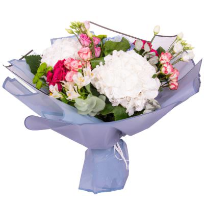 Красивый букет из цветов «Нежный рассвет»