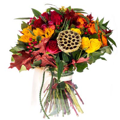 Премиальный букет «Огненный акцент»