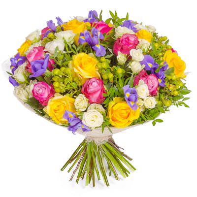 Дизайнерский букет цветов «Солнечный вихрь»