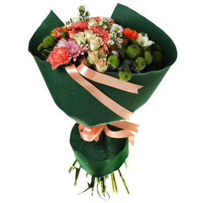 Дизайнерский букет «Оранжевое настроение»