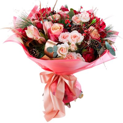 Дизайнерский цветочный букет «Элегантный шик»