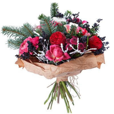 Шикарный букет «Снежный вихрь»